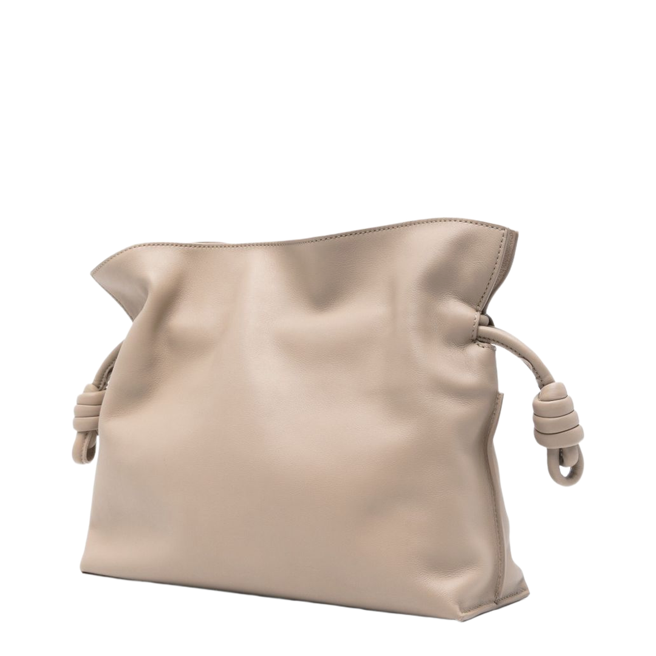 Flamenco Medium Calfskin Clutch Bag - Beige - Image 2