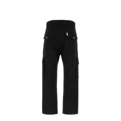 Cargo Trousers Black Fabric - Image 2