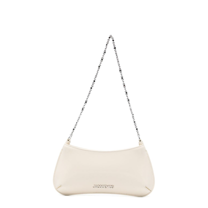 Bisou Chaîne Small Calfskin Shoulder Bag - Light Ivory - Image 1