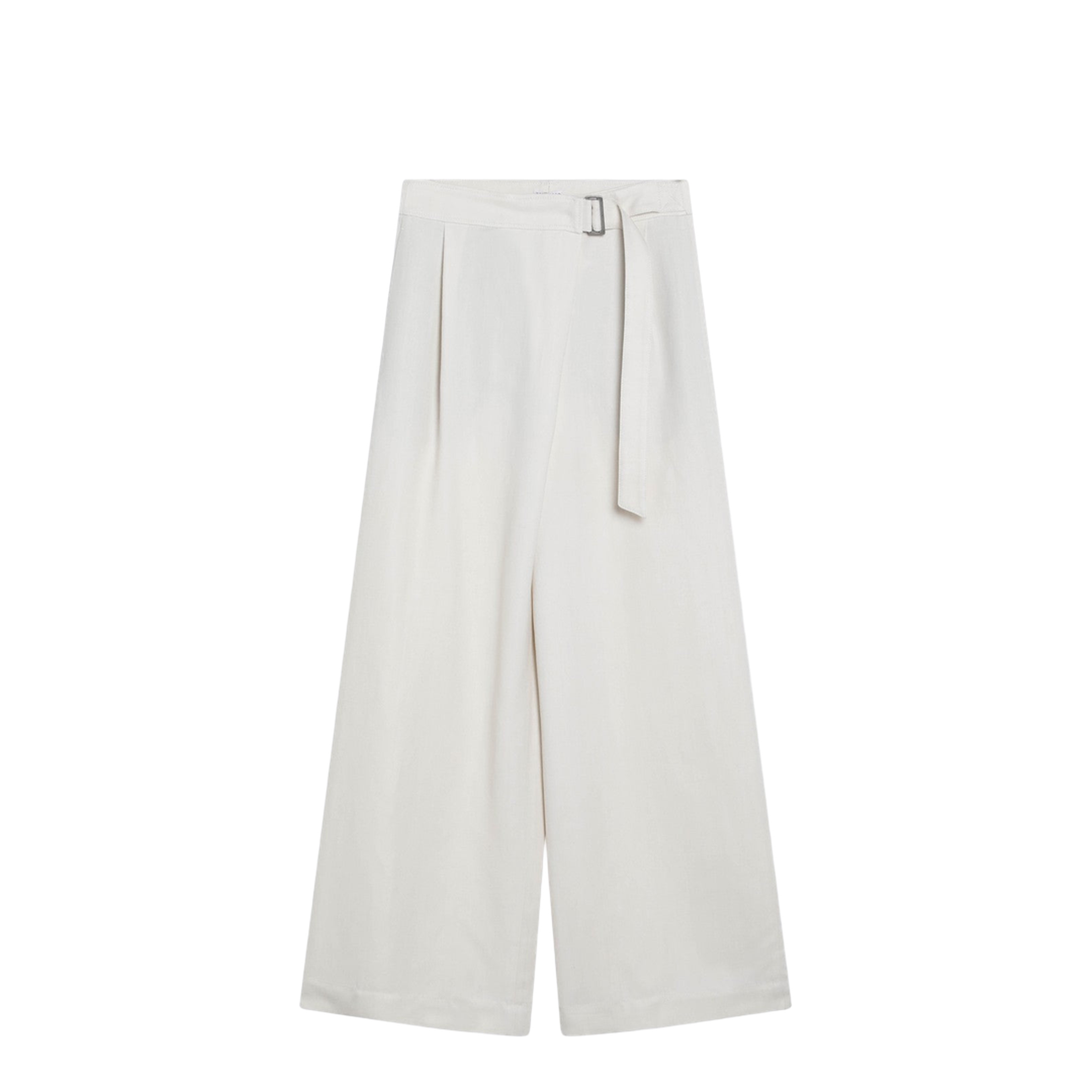 Ecru Sartorial Wrap Trousers - Image 1
