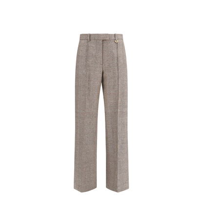 Tailored Linen and Wool-Blend Pants - Image 1