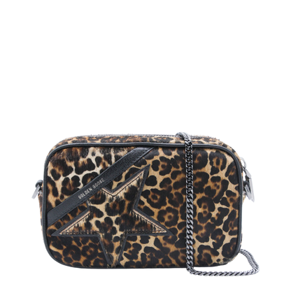 Mini Star Bag Mini Pony Skin Crossbody Bag - Beige, Brown and Black - Image 1