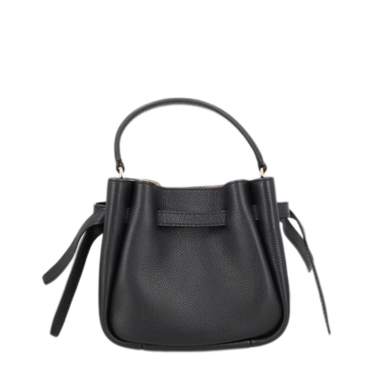Romy Mini Calfskin Bucket Bag - Black - Image 2
