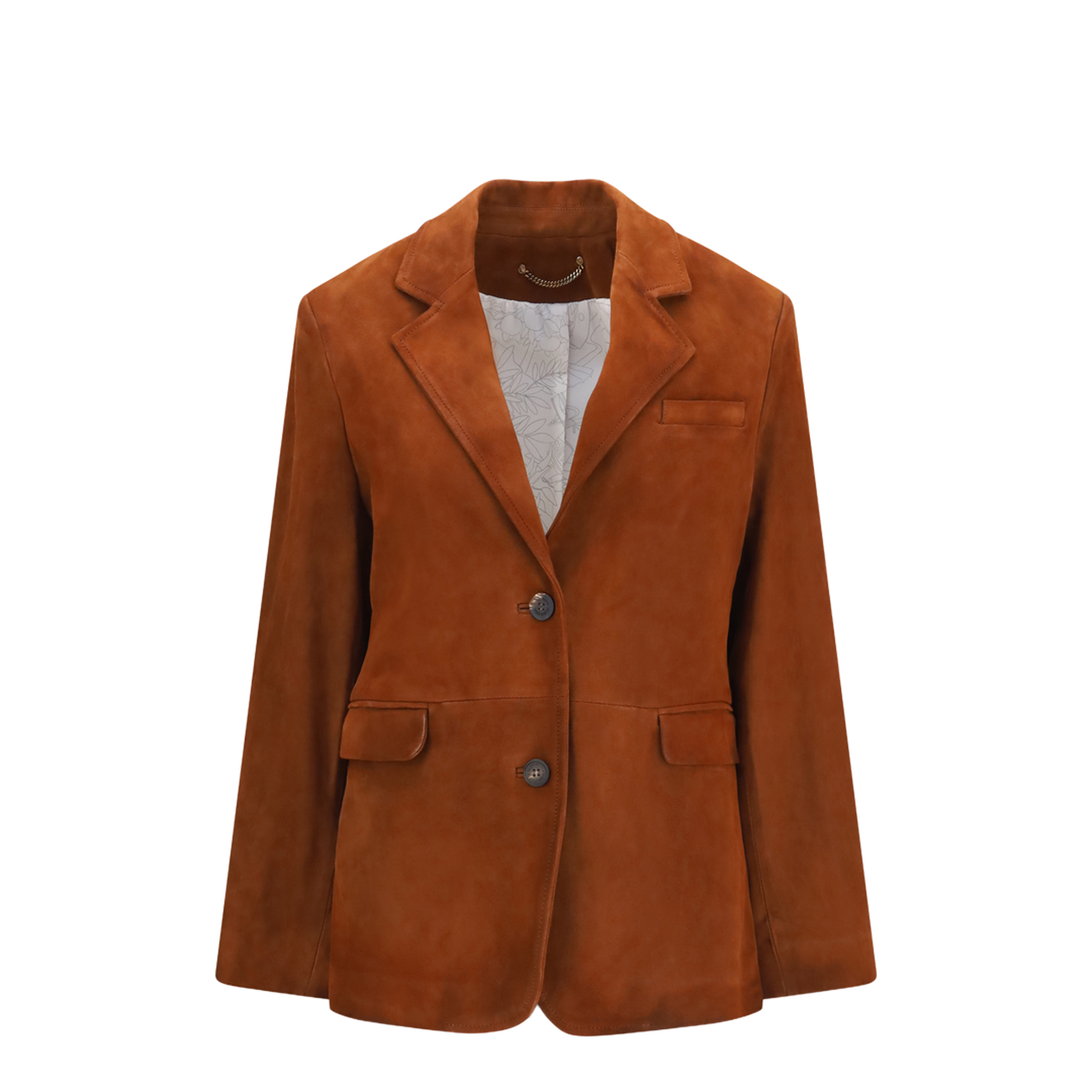 Single-breasted Leather Jacket - Image 1