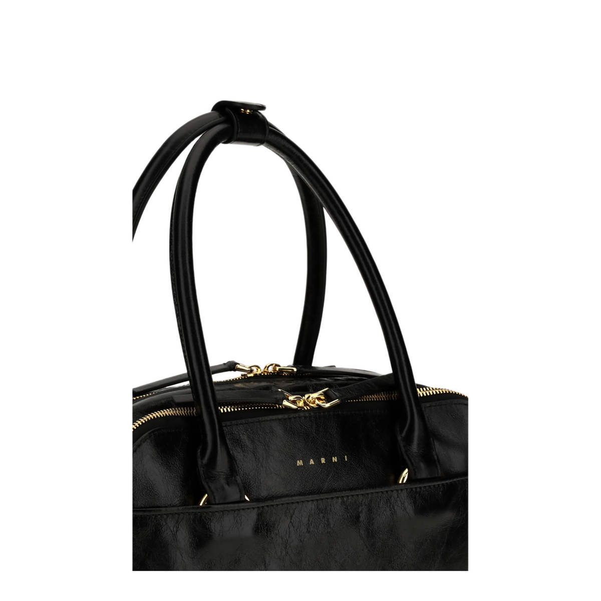 Boxyne Small Calfskin Handbag - Nero - Image 4
