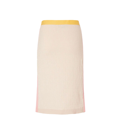 Light Beige Cotton And Silk Skirt - Image 2