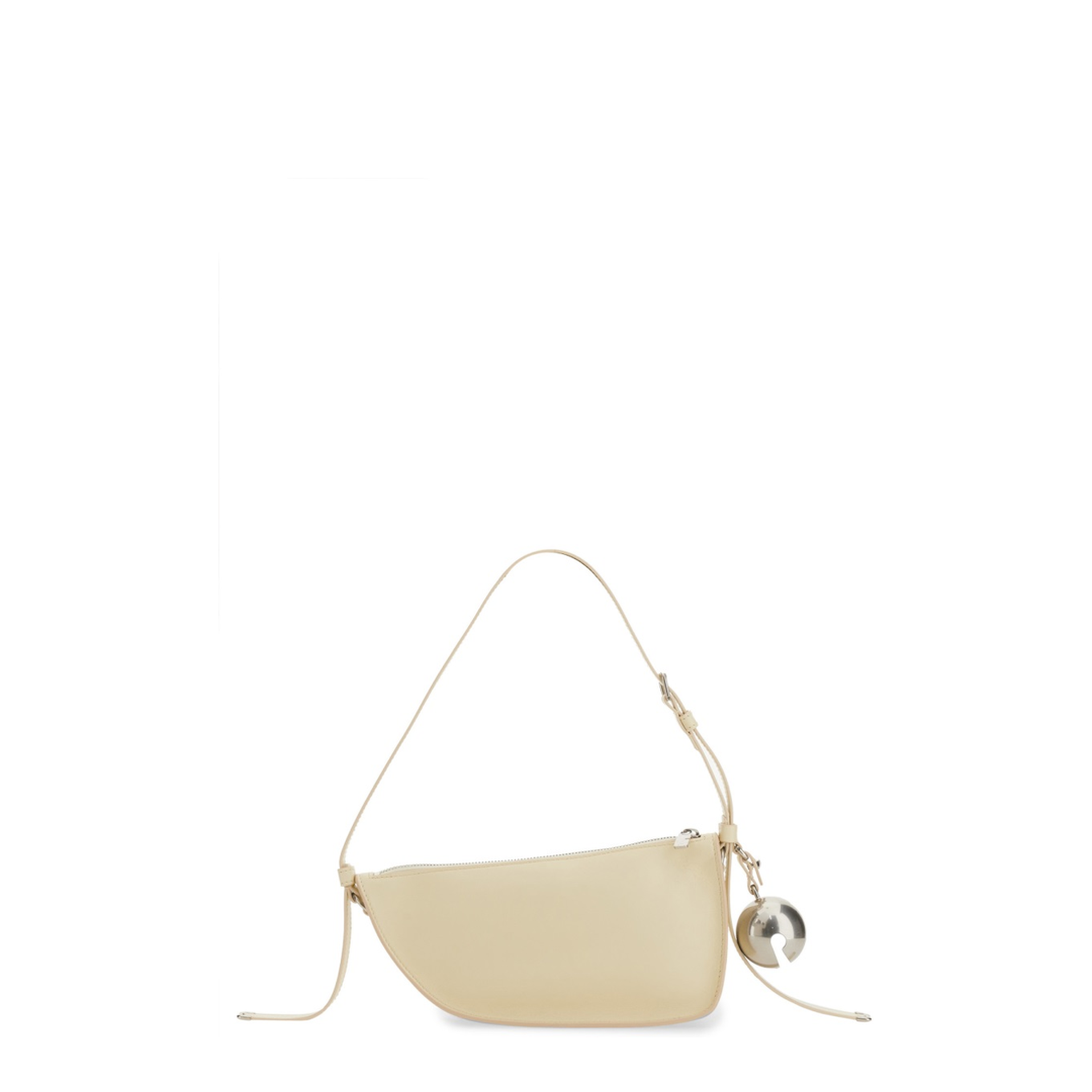 Shield Small Lambskin Sling Bag - Pearl - Image 2