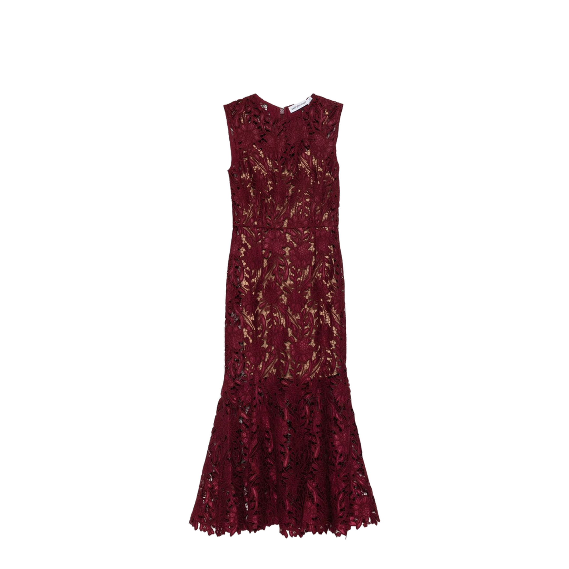 Guipure Lace Midi Dress - Image 1