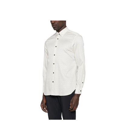 Off-White Geometric Pattern Long Sleeve Button Fastening Shirt - Image 4