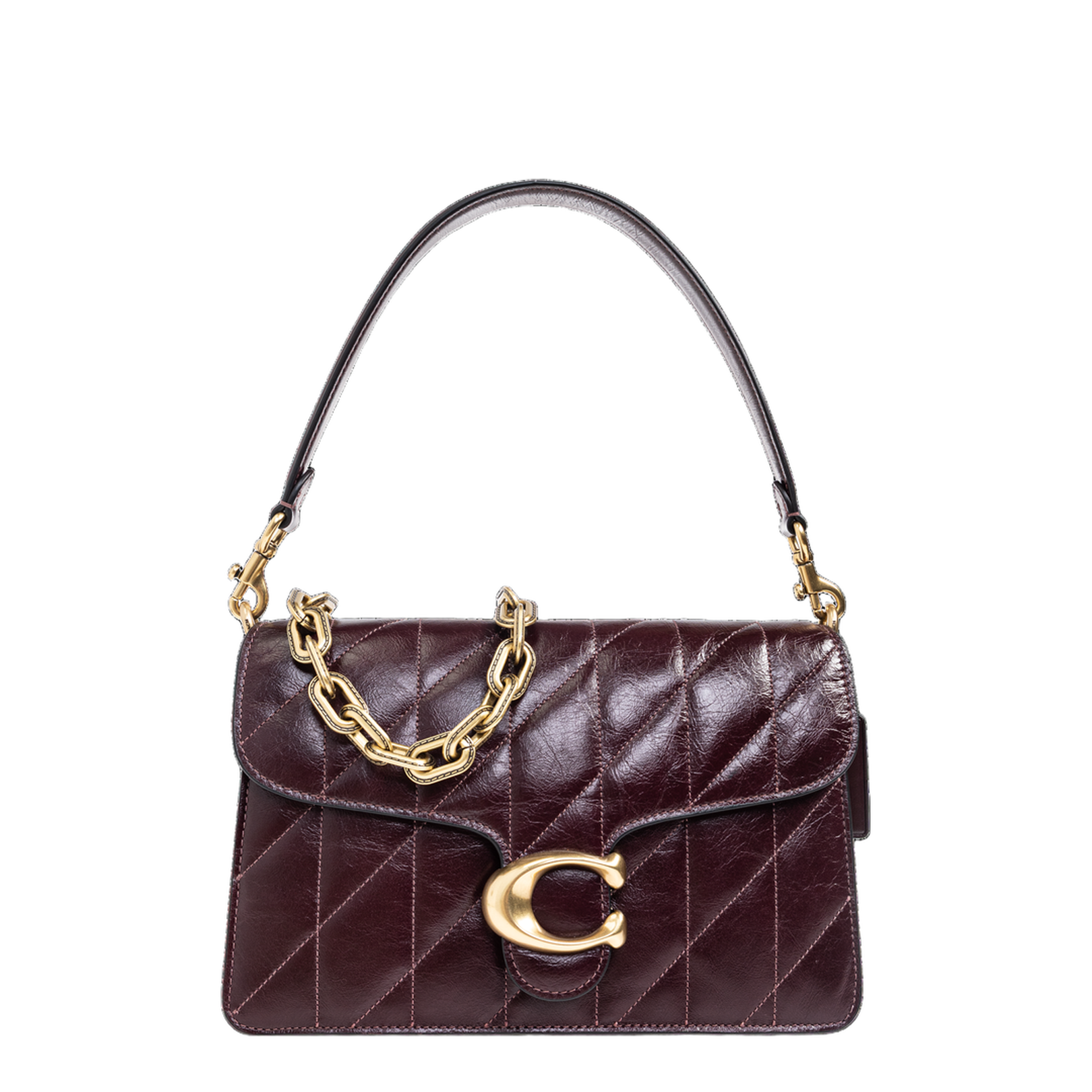 Tabby Chain Shoulder Bag Burgundy - Image 1