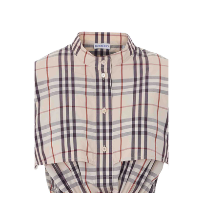 Beige Check Dress - Image 4