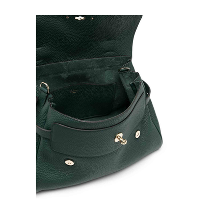 Alexa Heavy Leather Handbag - Green - Image 4
