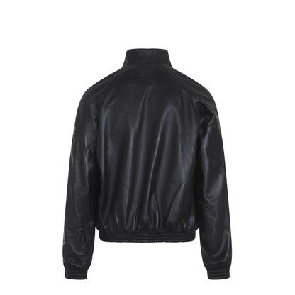 Leather Bomber Jacket - Image 4