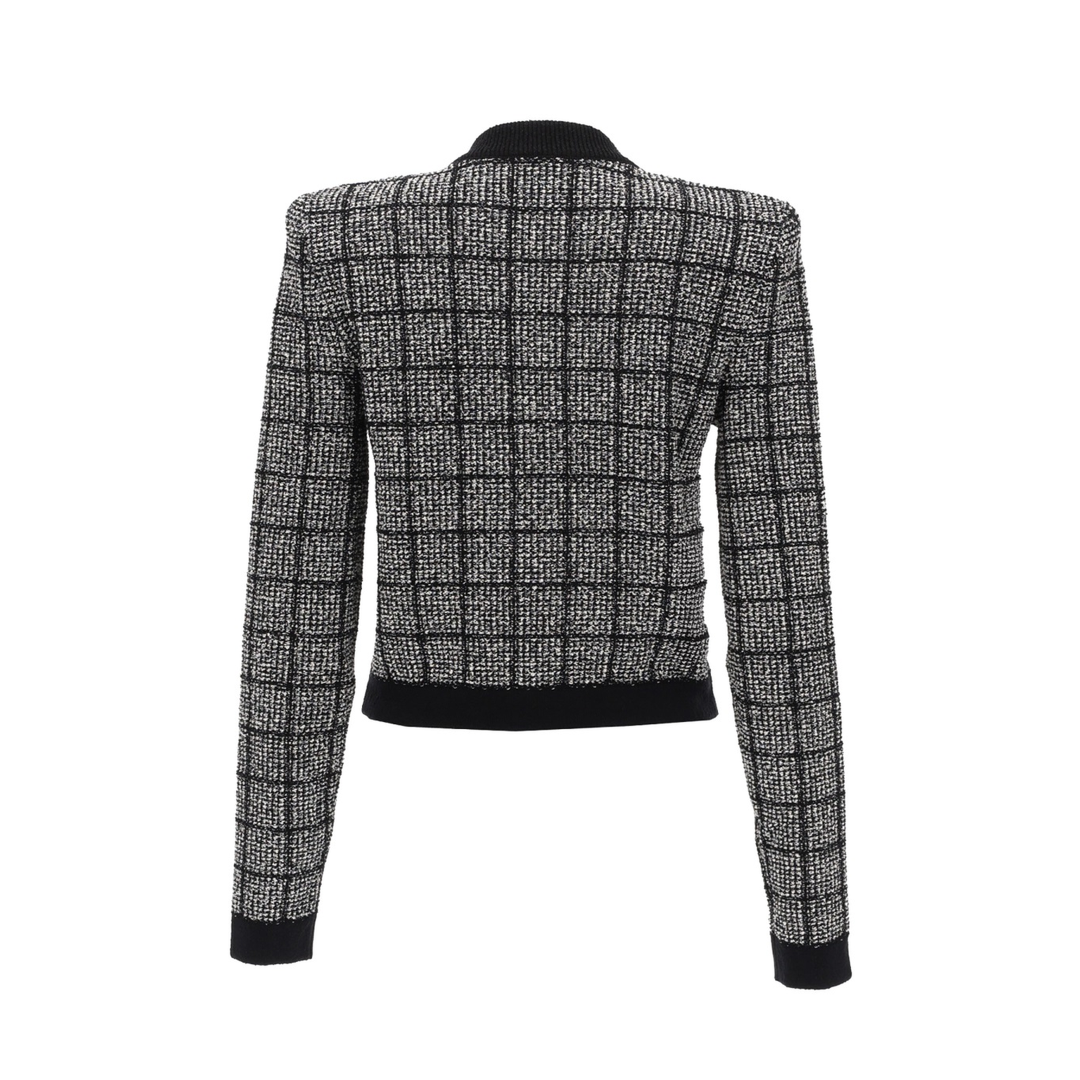 Knitted Sweater Black Grey - Image 3