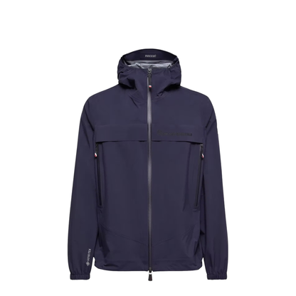 Hooded Shell Jacket - Navy Blue - Image 1