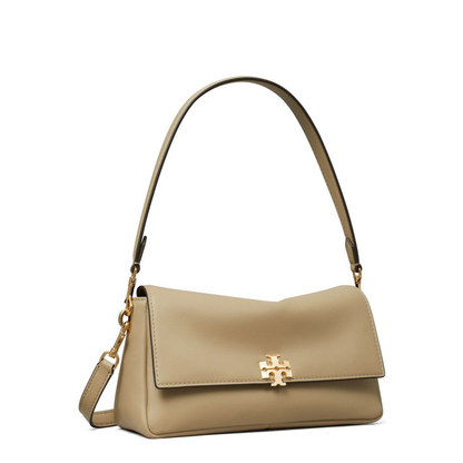 Charlie Small Leather Shoulder Bag - Soft Cement - Image 5