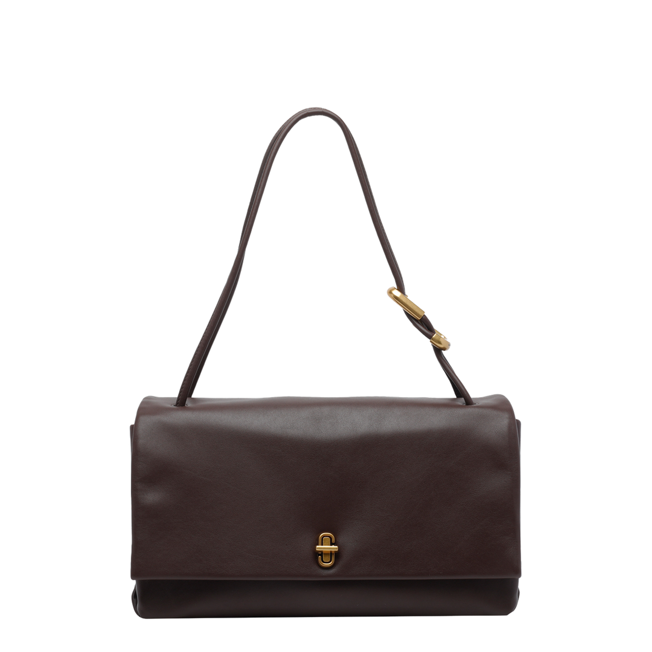The Dual Large Shoulder Bag - Brown - Image 3