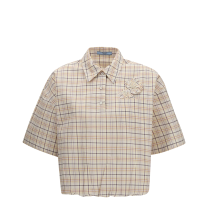 Checked Poplin Shirt - Image 1