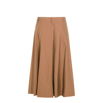 Women's Cotton Skirt Brown - Image 3