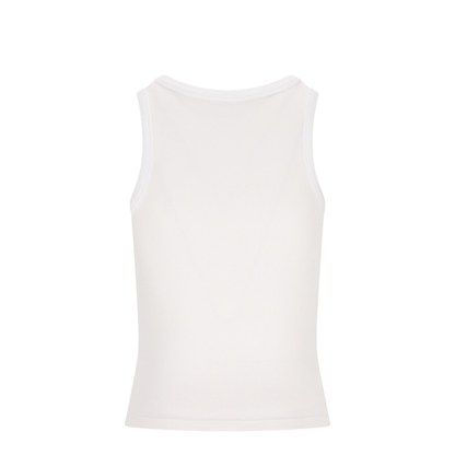 Logo Ribbed Tank Top - Image 3