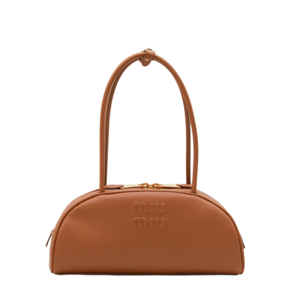 Beau Medium Calfskin Bowling Bag - Cognac - Image 1