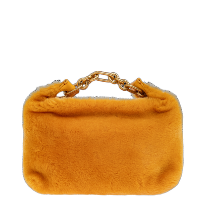 Mini Sync Bag in Shearling - Gold - Image 3