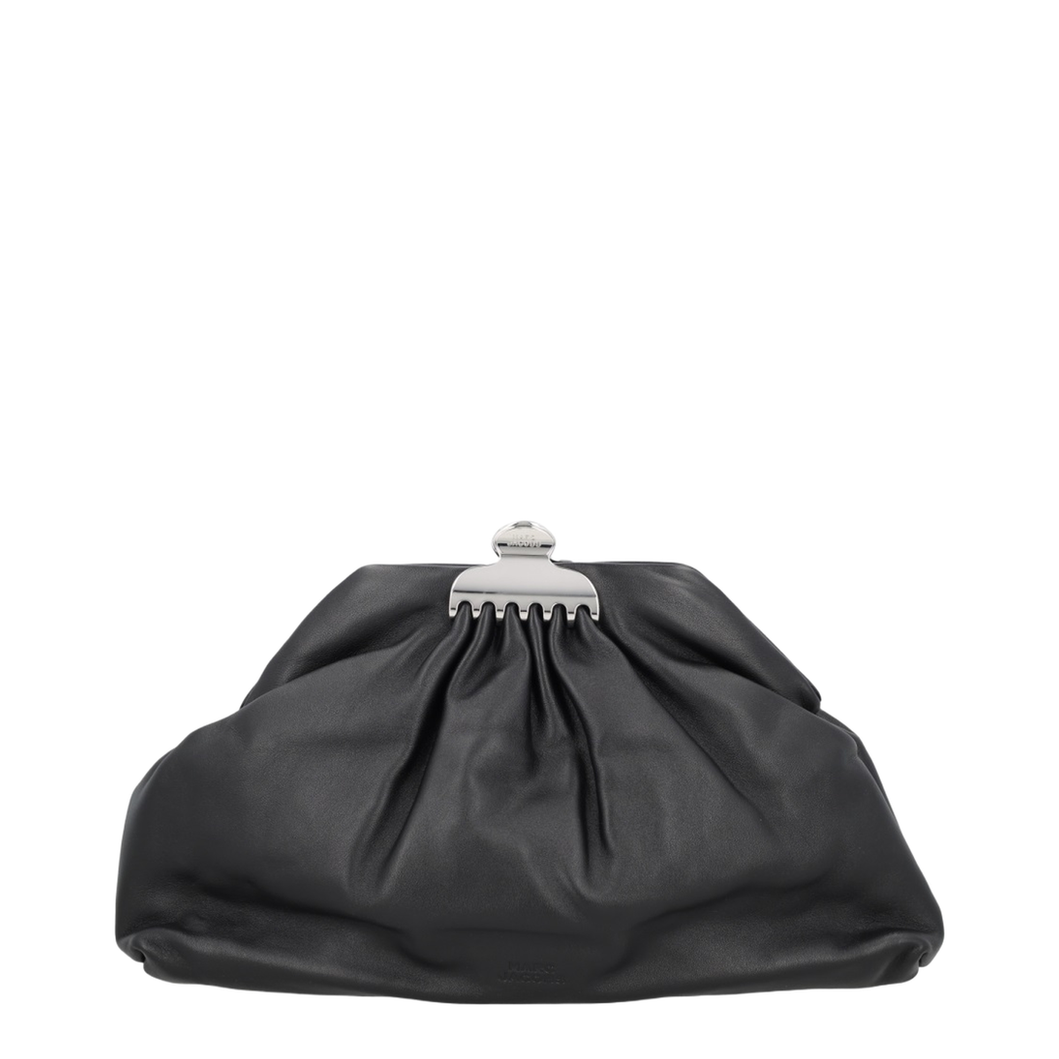 The Glam Clutch TU Smooth Leather Clutch - Black - Image 1