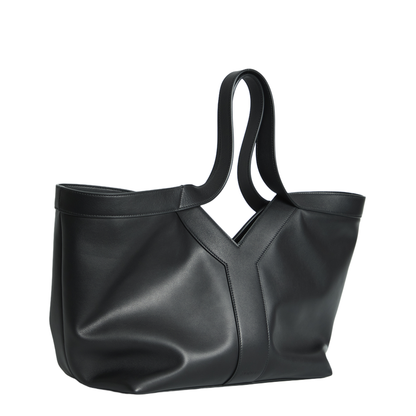 Y Small Calfskin Tote - Black - Image 2