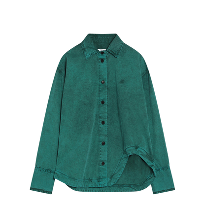 Green Cotton Shirt - Image 1