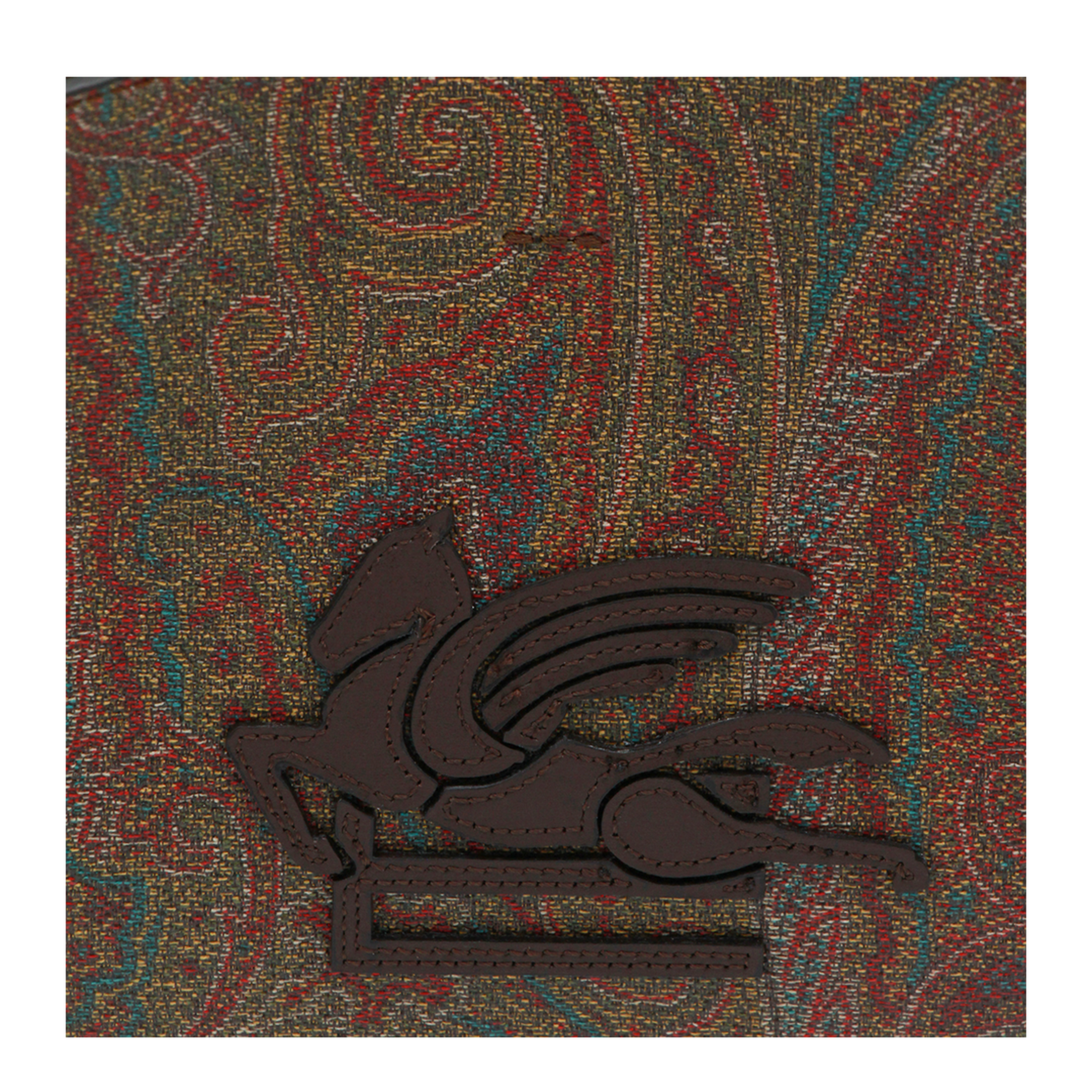 Libra Small Coated Paisley Tote Bag - Brown - Image 7