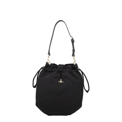 Small Viscose Handbag - Black - Image 1