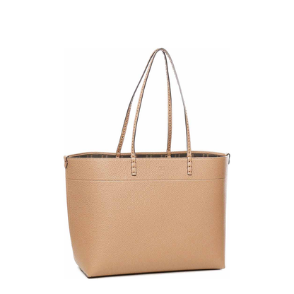 Roll Medium Leather Tote Bags - Brown - Image 3