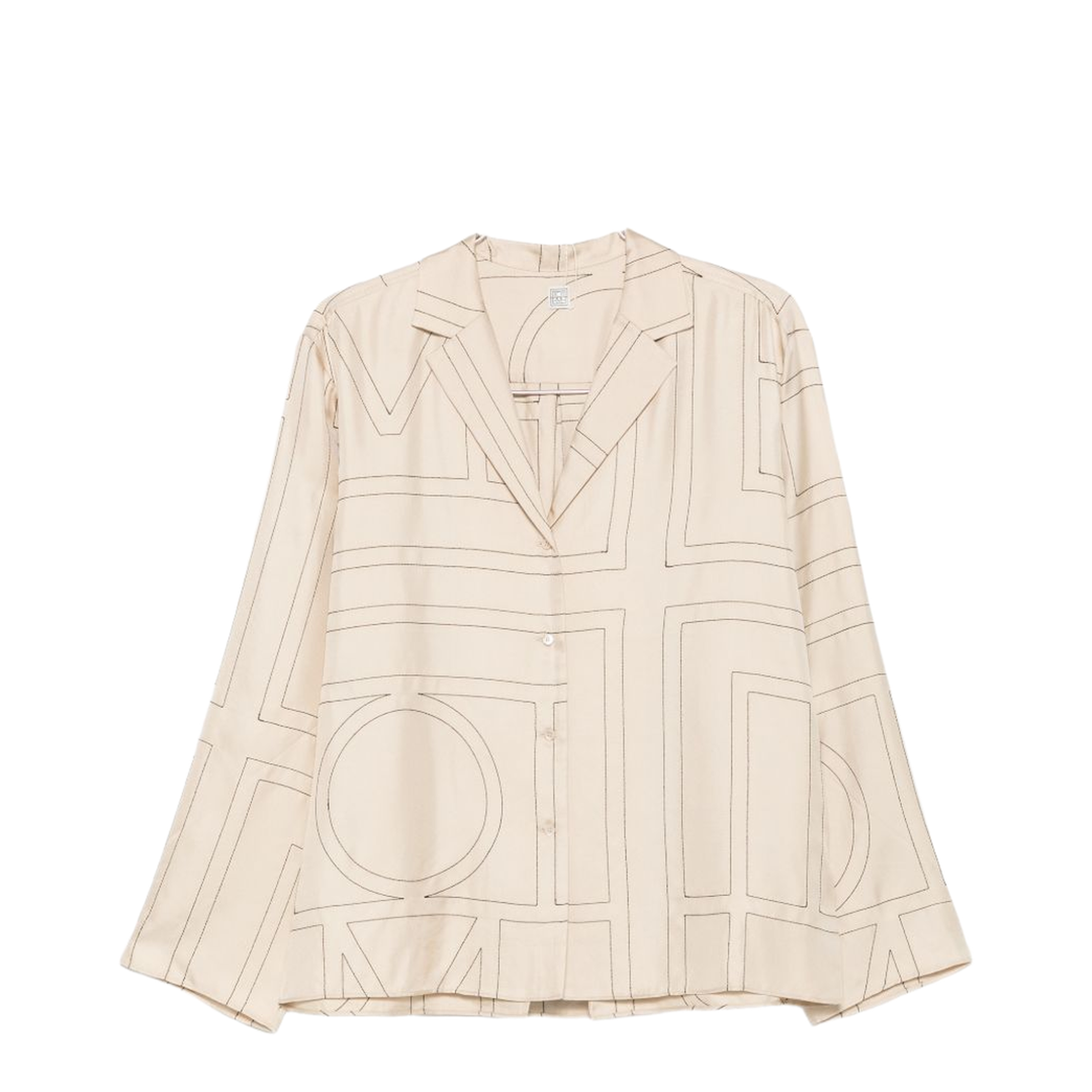 Rebellion Lace-Up Blouse in Cream Floral - Image 1