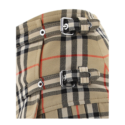 Vintage Check Patterned Skirt - Image 4