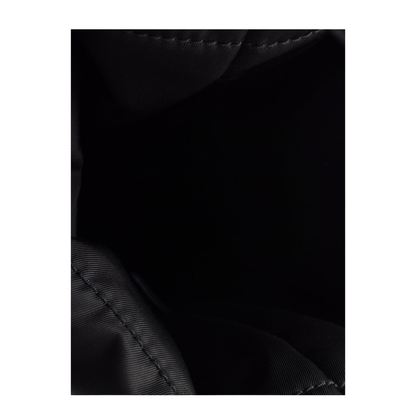 Petit Sac Noir Mini Re-Nylon and Nappa Leather Bucket Bag - Black - Image 5