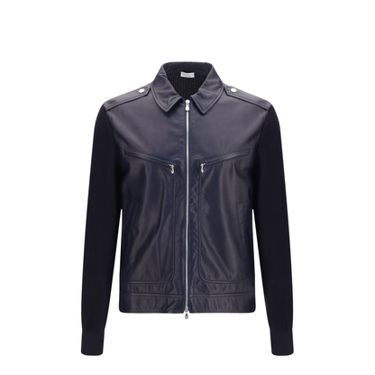 Leather and Knit Jacket - Image 1