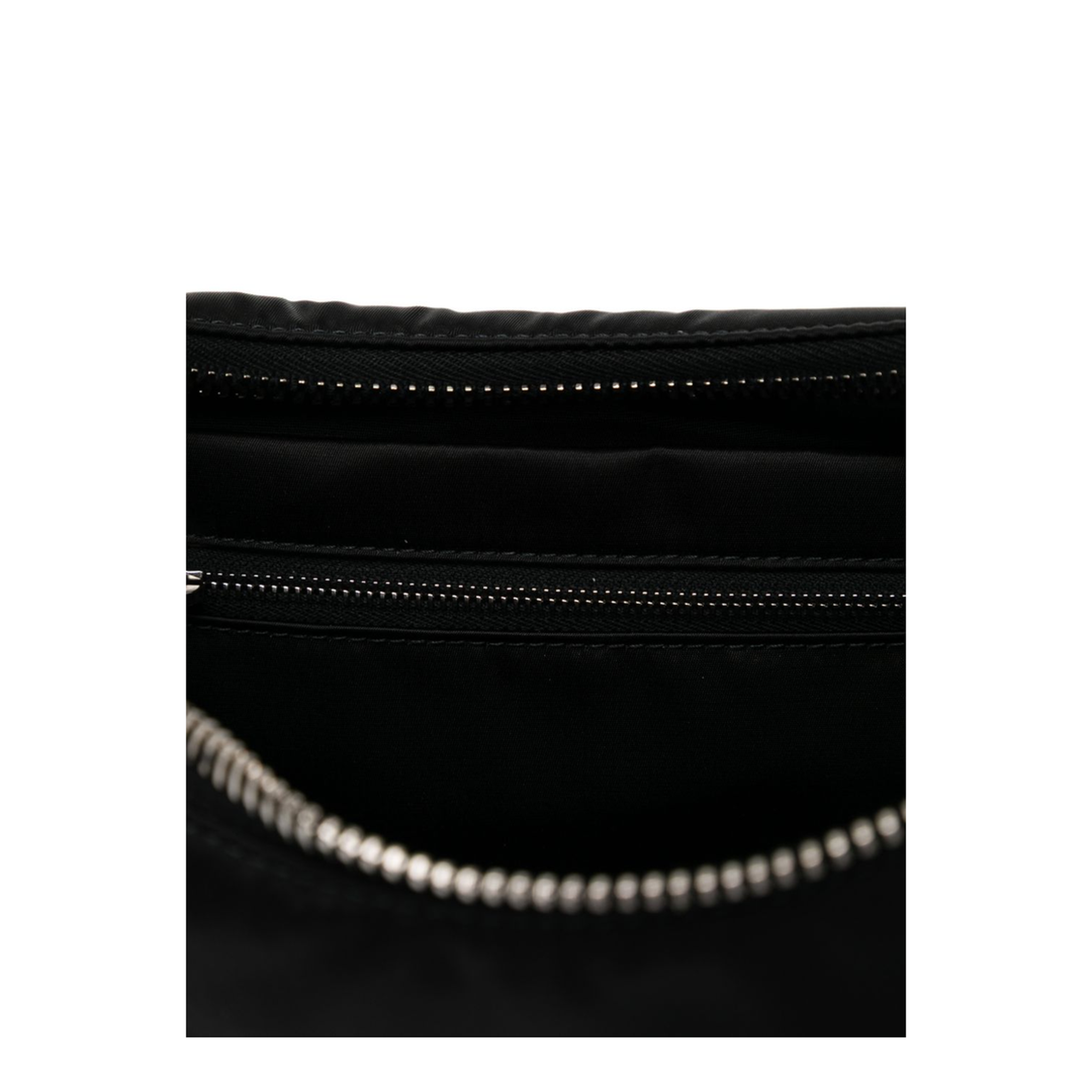 Gemini Small Lamb Leather Shoulder Bag - Black - Image 2