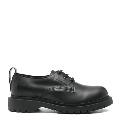 Brushed Leather Chunky Derbies - Image 1