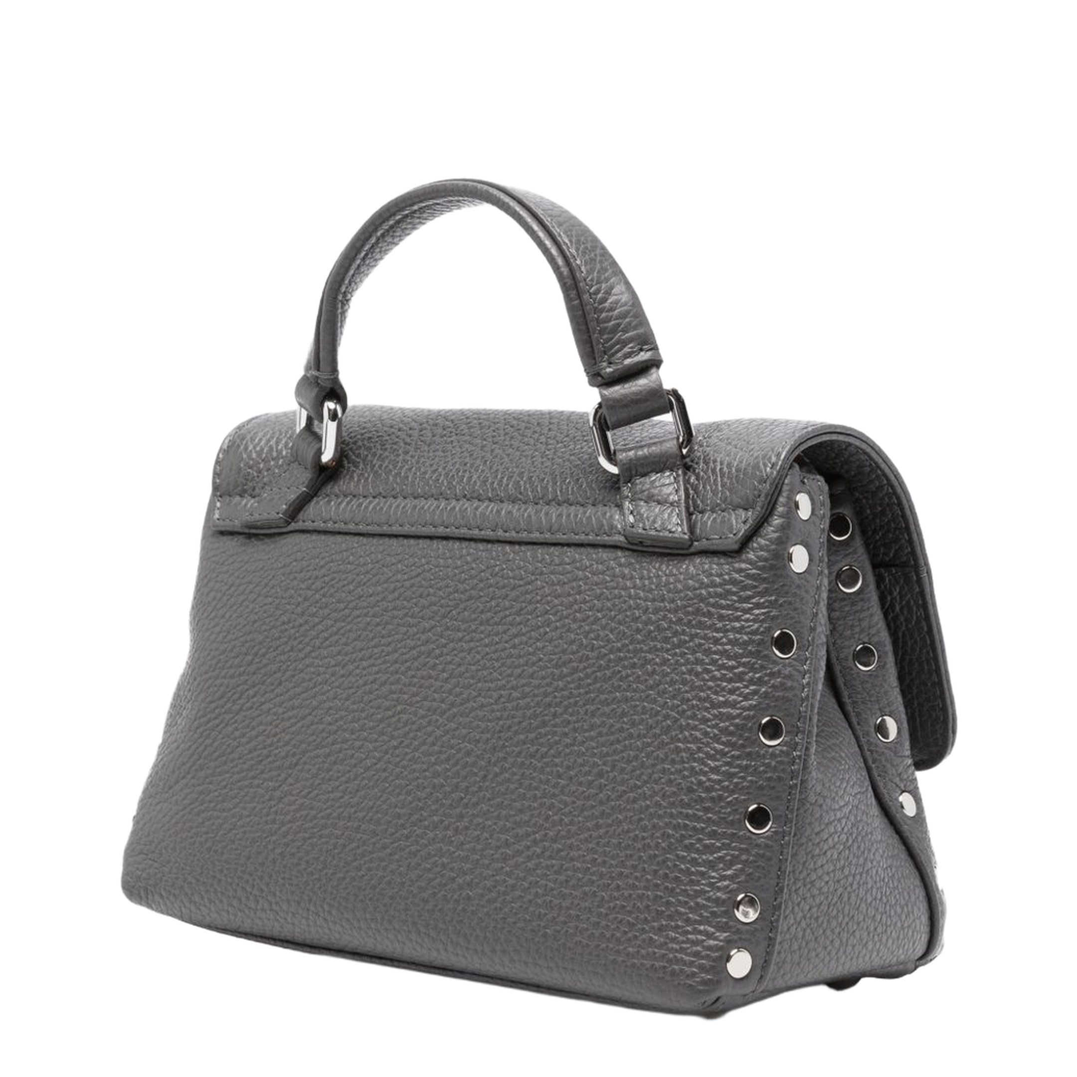 Bayswater Small Classic Grain Handbag - Black - Image 5