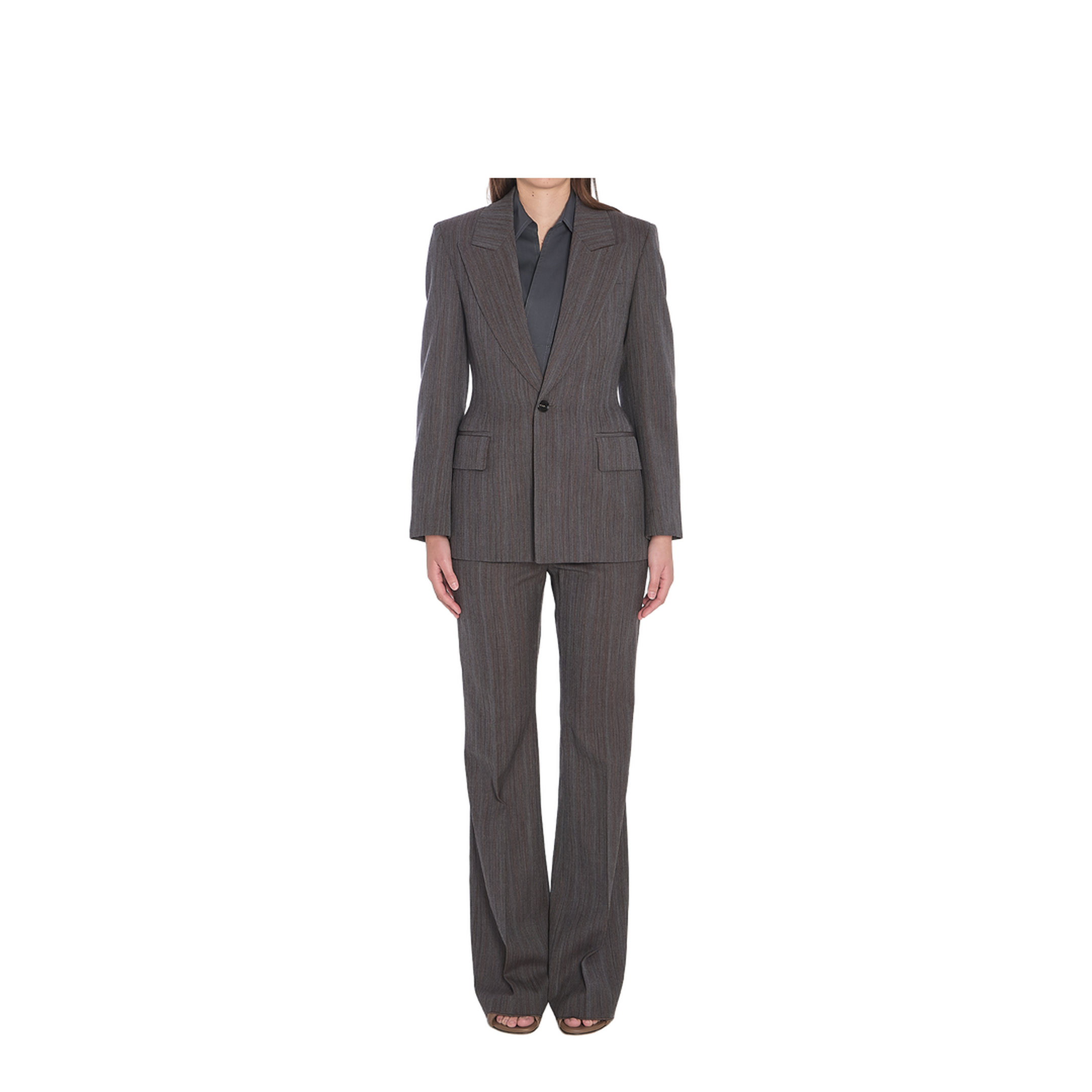 Wool Trousers With Thin Stripes - Image 5