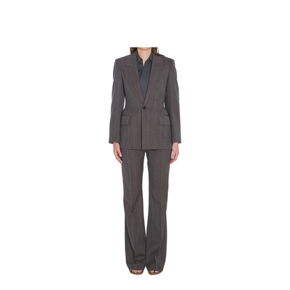 Wool Trousers With Thin Stripes - Image 5