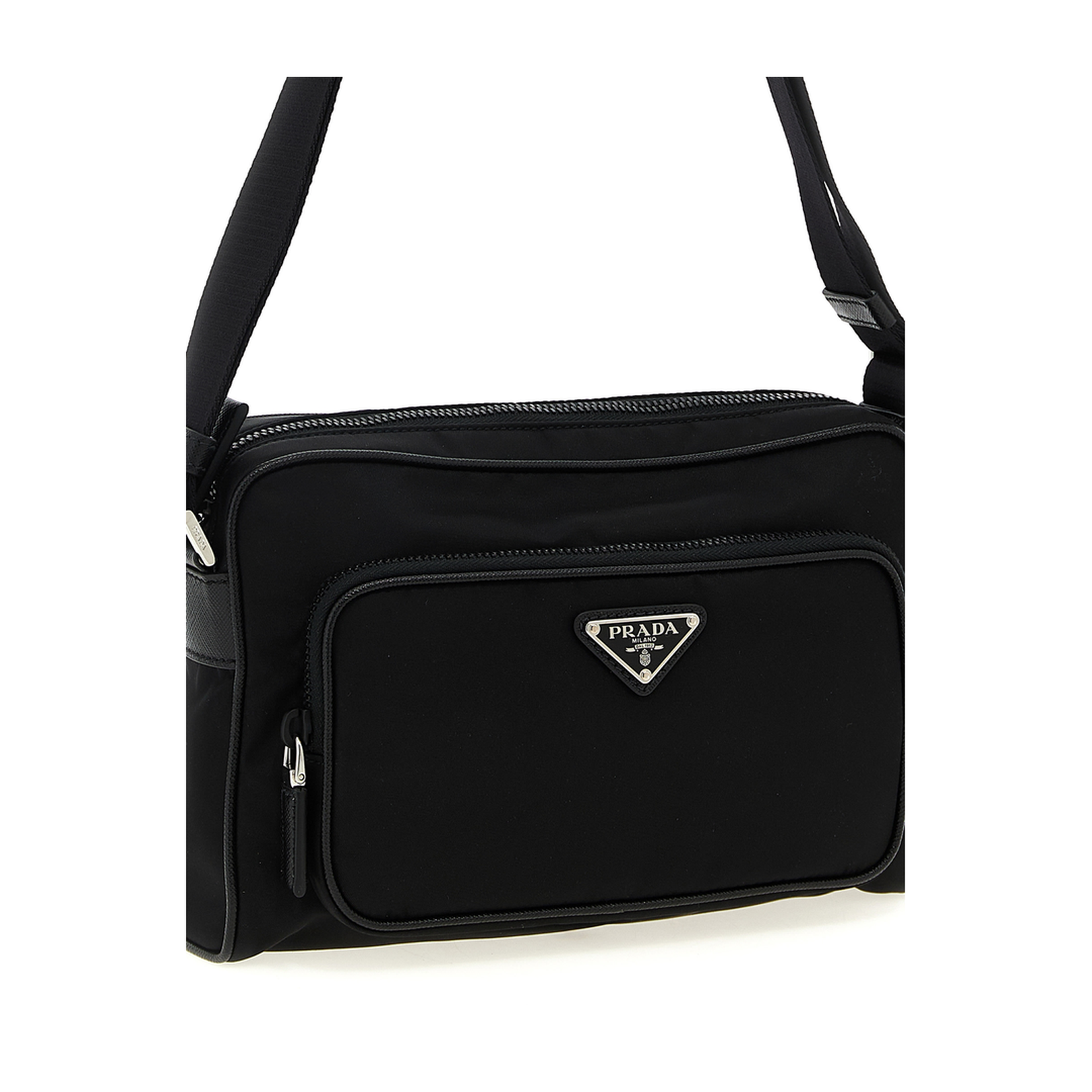 Small Re-Nylon And Saffiano Leather Shoulder Bag - Image 3