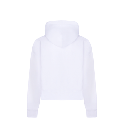 White Cotton Oversize Sweatshirt - Image 2