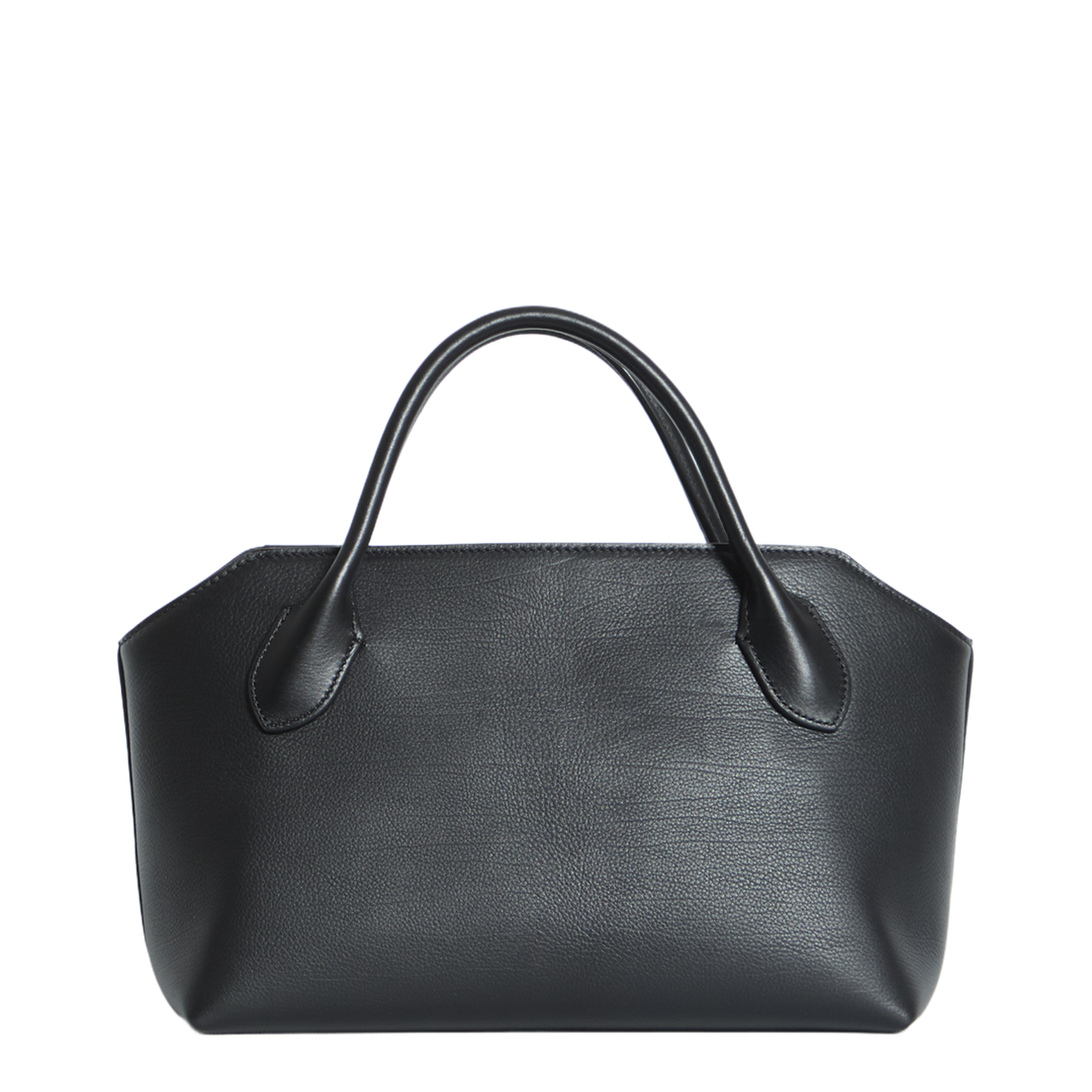 Terrasse Calfskin Top-Handle Bag - Black - Image 1