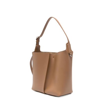 Bilbao Medium Calfskin Bucket Bag - Mocha - Image 3