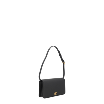 Black Leather VLogo Signature Clutch - Image 3