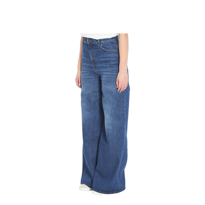 Straight Leg Jeans - Organic Cotton Wide Leg Denim Jeans - Image 2