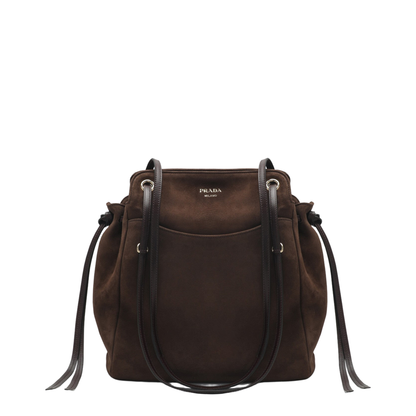 Carry Medium Suede Tote - Cocoa Brown - Image 1