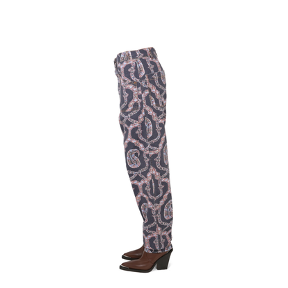 Paisley Denim Pants - Image 3