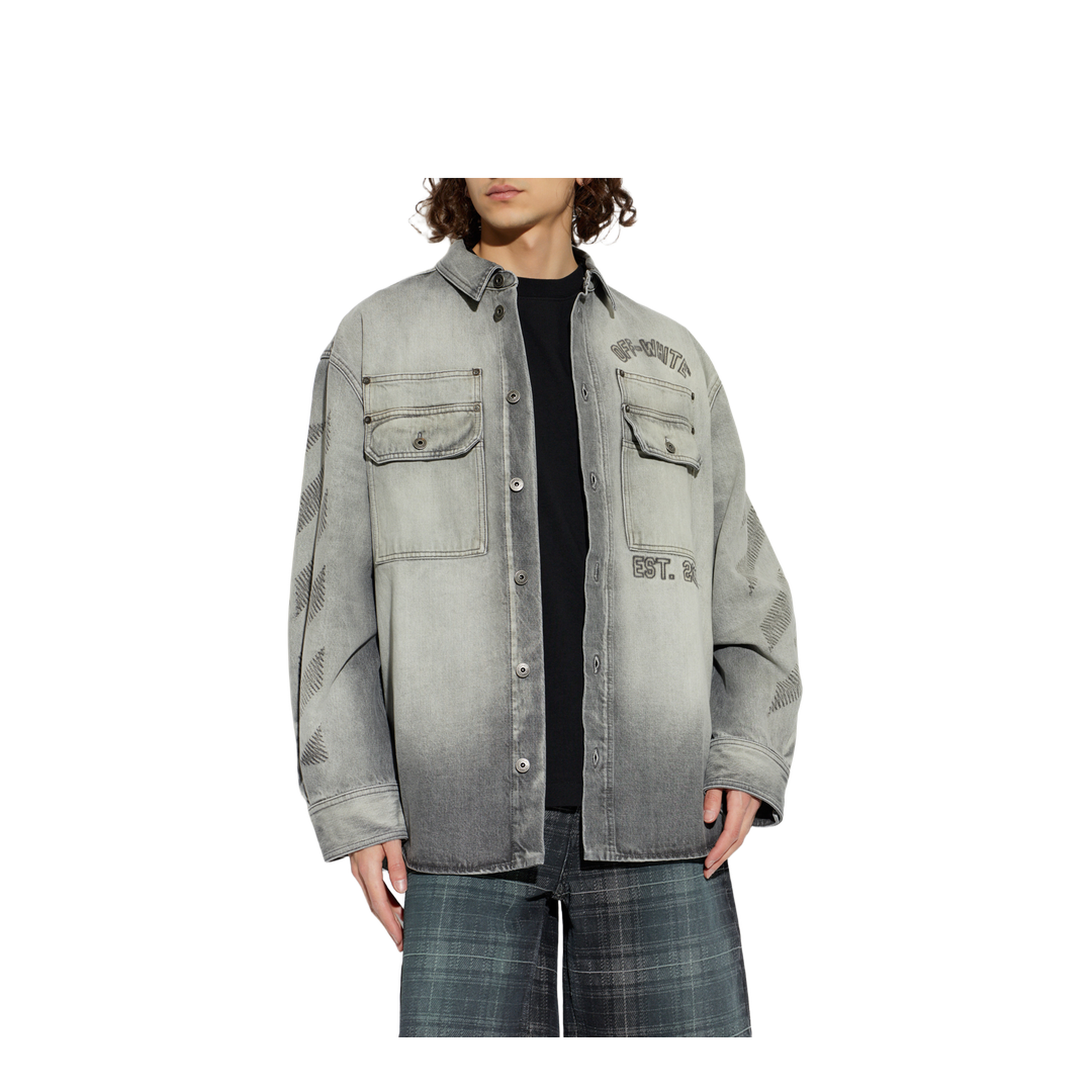 Denim Shirt with Pockets - Image 3